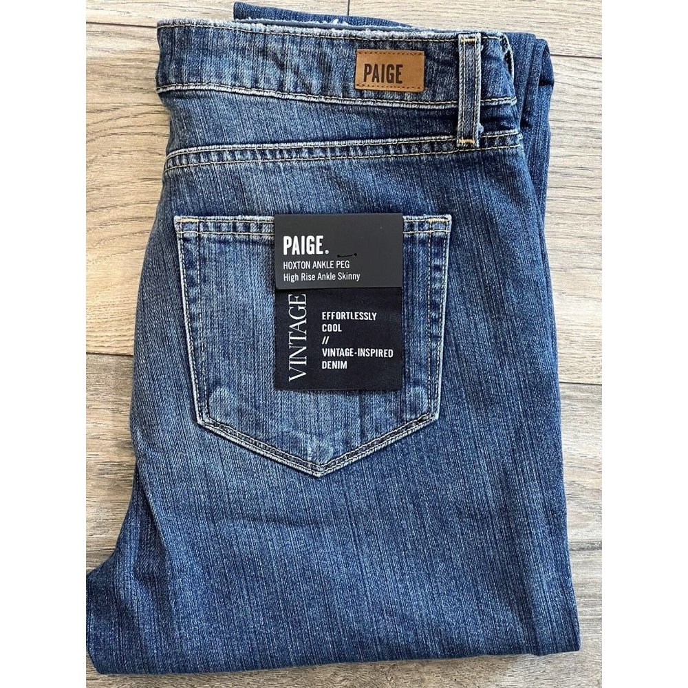 COPY - Paige Women's Denim Jeans Hoxton Ankle Peg High Rise Ankle Skinny NWT Sz…